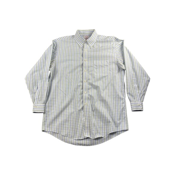 Brooks Brothers 346 Plaid‎ Button Down Shirt Regular Fit Mens 16 2 3 - Picture 2 of 6
